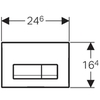 Geberit Delta 51 115.105.11.1 Клавиша смыва для унитаза