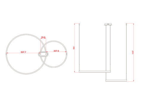 Подвесная светодиодная люстра Kink Light Тор 08219,33P(3000K)