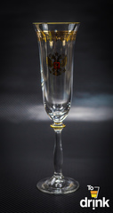 Подарочный набор из 2 хрустальных фужеров для шампанского «Министерский», 190 мл, фото 4