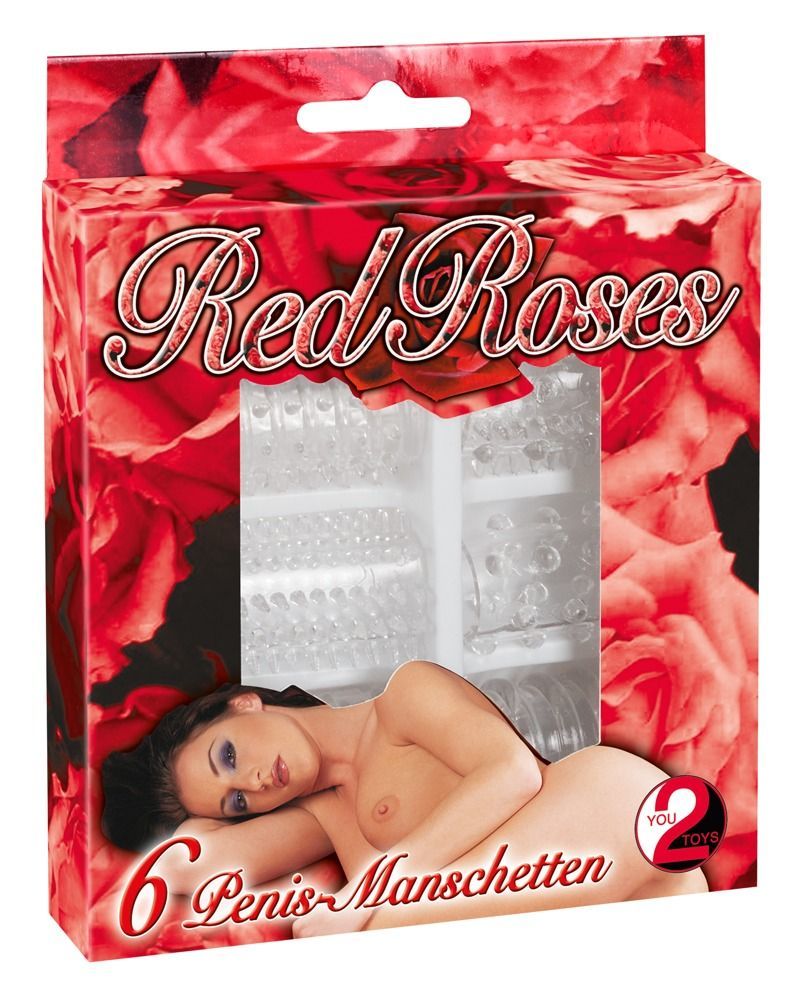 Набор из 6 насадок с шипиками Red Roses