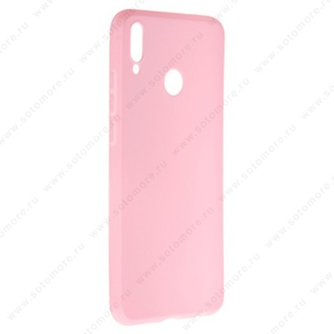 Накладка силиконовая Soft Touch ультра-тонкая для Huawei Honor 8x розовый
