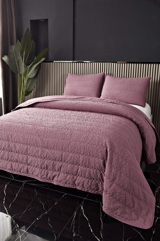 Покрывало 230х250 и 2 наволочки 50х70 Sofi De MarkO Надин пепельная роза