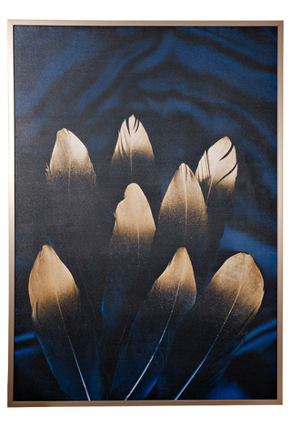 Картина 100х140 Garda Decor Золотое перо