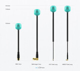 Антенна Foxeer Lollipop 4 Plus High Quality 5.8G 2.6dBi FPV Omni LDS Antenna LHCP straightMMCX teal PA1474