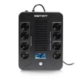 ИБП SMARTWATT UPS SAFE PRO LCD 1000 Line-interactive 1000VA/600W Brick (Euro x8, USB, RJ11/RJ45 protection, LCD, 275x210