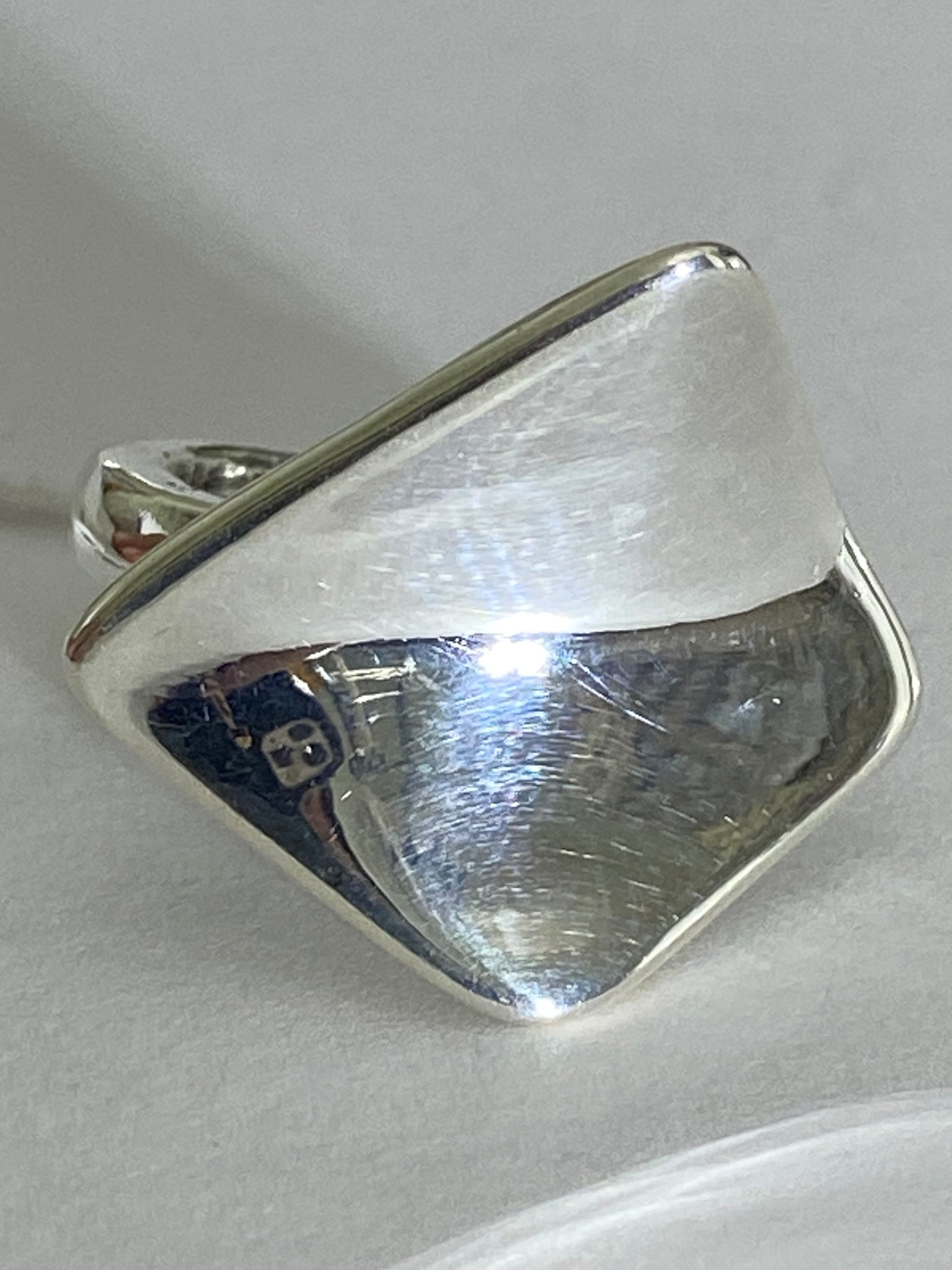Кольцо серебро 960 гальванопластика