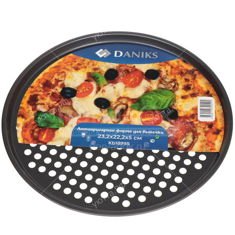 Форма для выпечки круглая Daniks для пиццы, 23*5 см