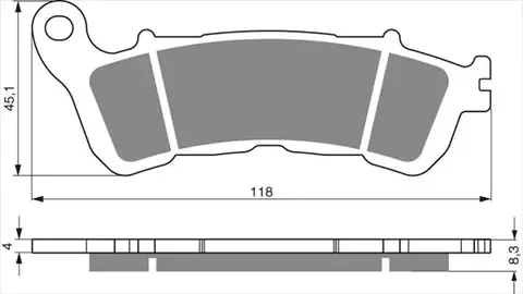 Тормозные колодки дисковые 257 S33