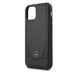 Кожаный чехол Mercedes-Benz ARM для iPhone 14 Pro Max (Черный)