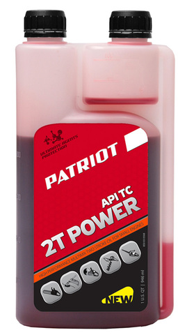 Масло для 2-х тактных бензиновых двигателей PATRIOT POWER 2T