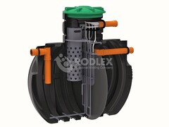 Станция биологической очистки BioBox Aero 7 Родлекс 3000 л./ 1750 л. в сутки / 7 чел. / самотечный сброс / компрессорный аэрация (2140x1480x2030см;162кг;) - арт.559792