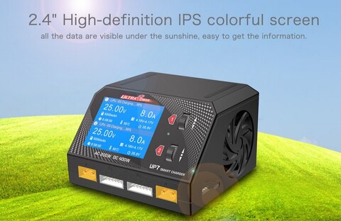 Зарядное устройство UltraPower UP7 AC 200W, DC 400W, 10A, 6S Lipo, два канала