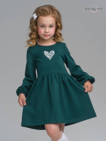 Платье Моана изумруд-лав