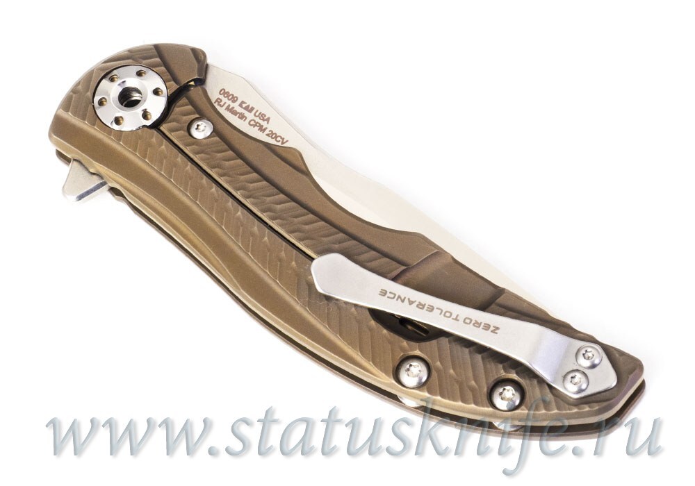 Нож Zero Tolerance 0609 ZT0609 Bronze RJ Martin