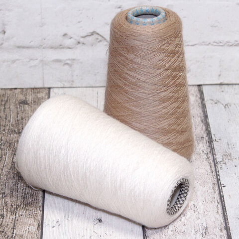 Меринос HARMONY и CASHWOOL 2/30 бежевый и молочный