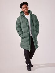 Куртка утепленная с капюшоном для мальчика Next Q51-584, Зеленый