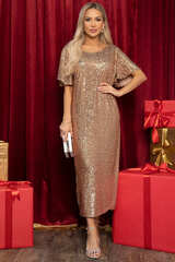 Платье праздничное Валерия (бежевое) П14454-39М LT Collection
