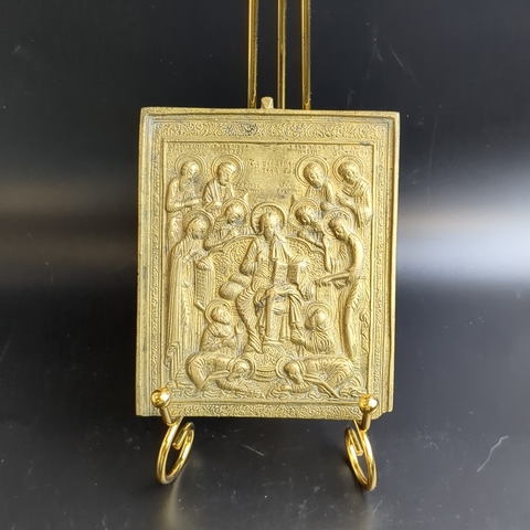 Старинная Икона Божией Матери Знамение Серафимо-Понетаевская . Москва 1900 Год.