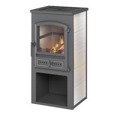 Камин ЭТНА (БКД) с плитой "Бежевый" Ø 115мм