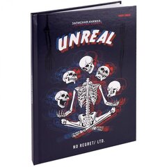 
          Записная книжка А5, Проф-Пресс, 7БЦ, ламинированный картон, матовая ламинация, твин-лак, клетка, 80 л., "Медитация скелета"