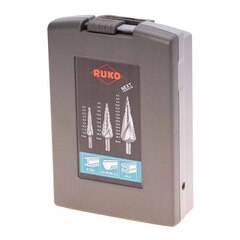 Набор ступенчатых сверл 4-12/4-20/4-30мм NextGeneration HSS-G Ruko 101026RO