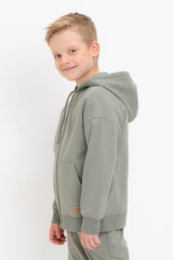 джемпер  для мальчика  КР 302679/зеленый чай к554