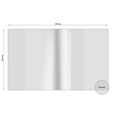 
          Обложка 255*418 мм, для тетрадей и учебников, Alingar, с прозрачным клапаном, ПВХ, 90 мкм