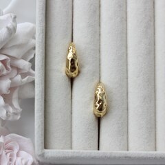 Швензы фактурные 19*7 мм с французским замком, позолота, Ш109