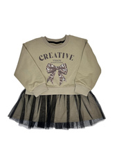 019_ОС25 Платье для девочки, мультиколор