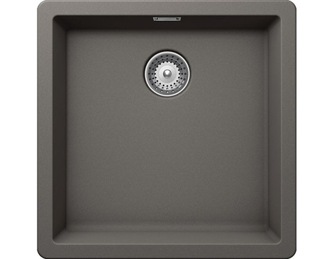 Schock Greenwich 50 Cristadur 456х456 (подстольный монтаж) серебристый камень