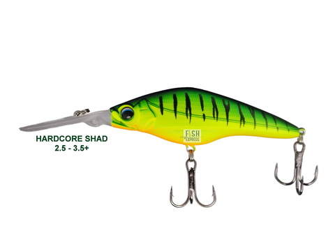 Воблер HARDCORE SHAD 75sp 10гр. 2.5 - 3.5m+ #03 (реплика)