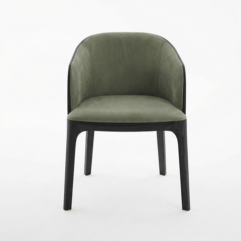 Дизайнерский стул MAKK с подлокотниками green