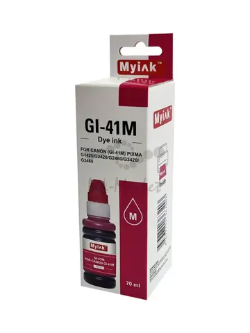 Чернила MyInk GI-41M для Canon PIXMA G1420, G2420, G2060, G3420, G3460 (70 мл, magenta, Dye)