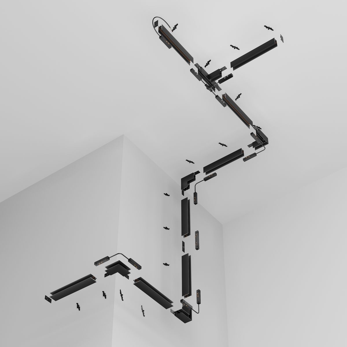 Шинопровод накладной/подвесной магнитный Maytoni Technical Exility Busbar trunkings TRX034-412W