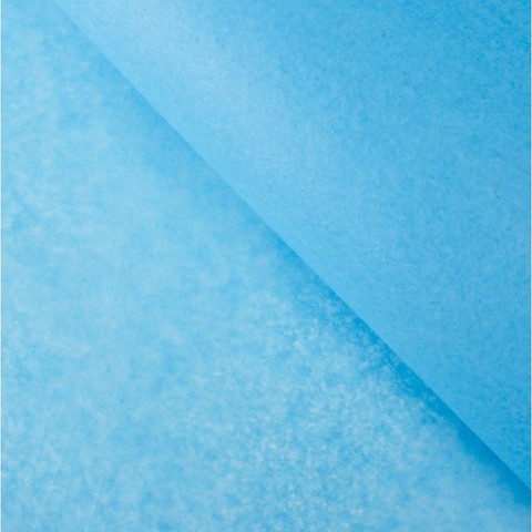 Бумага упаковочная тишью, голубой, 50*66 см, 10 листов