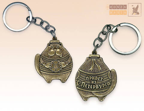 брелок Кот Питерский - Футболист