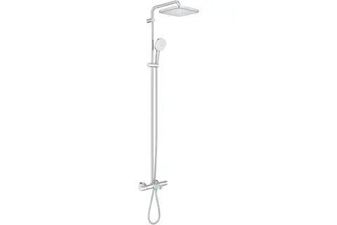 GROHE 26691001 Tempesta System 250 Cube Душевая система для ванны для настенного монтажа с термостатом и изливом на ванну, хром (замена арт. 26691000)