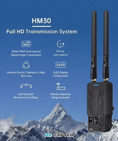 Цифровая система видеопередачи (комплект) SIYI HM30 fly more Combo