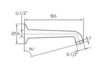 Ideal Standard A3468AA *СНЯТ*IS A3468AA Cerawell Кронштейн боковой L=165 мм, ½"