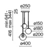 Подвесной светильник Maytoni Basic form MOD521PL-03G