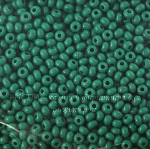 53240 Бисер 8/0 Preciosa Керамика зелено-бирюзовый