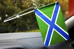 Купить Флаг морчастей погранвойск России 15x23 см с присоской в Магазине тельняшек