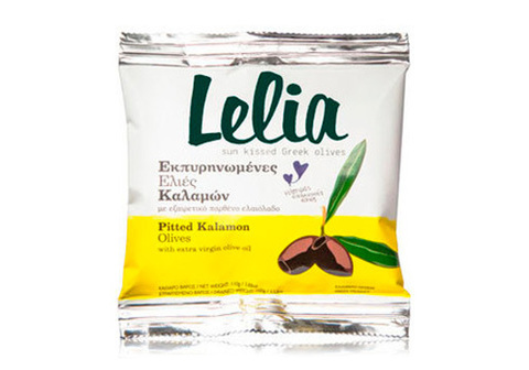 Оливки и маслины Каламон с косточкой в оливковом масле Lelia, 110г