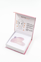 ALMASPA Скребок гуаша из розового кварца