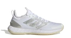 Женские теннисные кроссовки Adidas Adizero Ubersonic 4.1 W - footwear white/silver metallic/grey one
