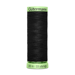 Нить Top Stitch 30/30 м для декоративной отстрочки, Gutermann, 000 черный