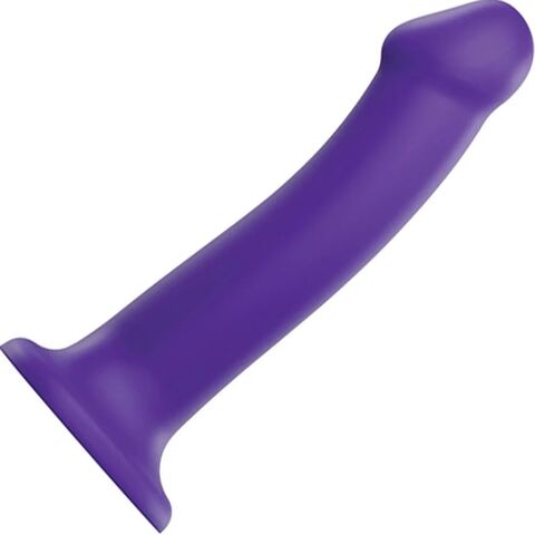 Фиолетовый фаллоимитатор-насадка Strap-On-Me Dildo Dual Density size L - 19 см. - Strap-on-me 6013380