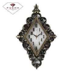 Часы 21 Bek настенные  4830-102 ромб 30х48см, корпус корпус старое золото "Классика ретро" "Рубин"