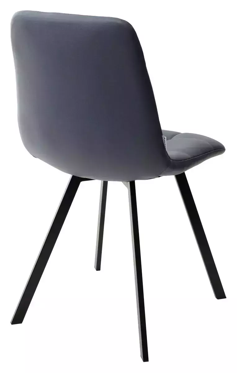 Стул CHILLI SQUARE HK017-09 серо-черничный, PU/ черный каркас М-City