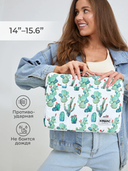 Чехол для ноутбука 14" и 15,6" (Кактус)